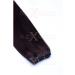Weft Extensions Real Hair Tress Glamxtensions smooth 100% Remy Indian real hair Human hair - 70cm in the color #02 Dark brown - hair extension hair compression to sew in