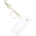 Buy Clear PVC Fashion Keychain Lipstick Holder | Stylish Outdoor Lipstick Sleeve Keychain - Buy Online on SooperMarket.com