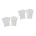 minkissy 2 Pairs Cracked Foot Socks Fingerless Gloves Open Toe Gel Socks Men Gel Toe Socks Five Toe Gel Socks Foot Care Supplies Moisturizing Socks Five Toes White Heel Cover