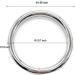2 Inch Metal Rings for Macrame - 10 Pack Heavy Duty O Rings for Plant Hangers and Dog Collars - 5mm Thick Welded Craft Rings - Buy Online on SooperMarket.com