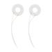 PLAFOPE 2pcs Hairdressing Ceramic Coil Heated Curlers Replacement Hot Ring Coils Heating Coil White Ceramics