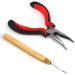 Accessotech Pliers & Pulling Hook for Hair Extensions | Silicone Micro Rings - Optimized for Easy Installation - Buy Online on SooperMarket.com