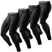 TELALEO 6 5 or 4 Pack Men's Compression Pants Leggings Sports Tights Performance Athletic Baselayer Workout Running Black(4 Pack) Large