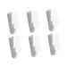 Cabilock 6pcs Hook up Wall Mount Clothing Rack Door Clothes Hanger Over Door Hanging Hooks Shower Door Porch 7.3X3X2.5CM White