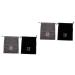 Baluue 4 Pcs Hair Dryer Bag Practical Storage Pouches Makeup Travel Bag Portable Blow Dryer Flannel
