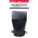 Annie | Screw Tighten Hair Dryer Pik Attachment | Black