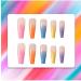 Brishow Long Ballerina False Nails - Colorful Press On Acrylic Stick On Nails for Women and Girls - Buy Online on SooperMarket.com