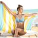 HAVLULAND Sale Set of 6 Turkish Beach Towels - Oversized 39x71, 100% Cotton, Absorbent, Quick-Dry, Sand Free - for Adults, Beach Gifts, Travel, Camping - Beach Accessories - Buy Online on SooperMarket.com