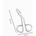 Stainless Steel Scissors Shaped Slant Tip Eyebrow Tweezer for Women - Random Color Beauty Tool - Buy Online on SooperMarket.com