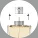 Twist Lockable Refillable Fragrance Atomizer - Gold | Travel Size Perfume Spray for Men & Women - Buy Online on SooperMarket.com
