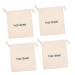 FOYTOKI 4pcs Hair Dryer Storage Bag Canvas Cosmetic Bag Hair Bag Hair Dryer Holders Hairdryer Fabric Beige 33x30cm Beige