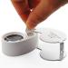 zutaa Jewellers Lens Glass Loupe 40X 25mm Eye Magnifier 2 LEDs Lights - Buy Online on SooperMarket.com