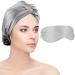 Silk Sleep Cap for Women  22 Momme 100% Pure Mulberry Silk Bonnet  Double Layer Hair Bonnet for Sleeping  Grey