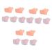 minkissy 15 Pairs Pedicure Heel Crack Reusable Moisturizing Heal Dry Cracked Heels Silicone Heel Grips Cushion Sleeves Foot Silicone Heel Pads Spa Heel Sleeve Gel Heel Protectors Sock Set