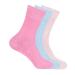 ZRWASKA Women's Diabetic Socks Oedema friendly Wide Honey Comb top soft cuff Ankle Non-Elastic for Swollen feet Legs Non-Binding Circulatory Sock 3 Pack Size 4-7 4-7 Pastel Colours (3 Pairs)