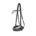 HORZE Lester Dressage Snaffle Bridle w/Reins Black Horse