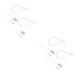Lurrose 12 STK cleaning brush for straw cleaner Additional brush bottle brush AC drainage line ventilation cleaner test tube tool nylon wire portable baby silverx2stk 100x1.3cmx2pcs