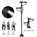 Canes Walking Cane Retractable Collapsible Anti Slip Height Hand Walking Stick with LED Light Double T Handle Elderly Walking Cane for Old Man - Buy Online on SooperMarket.com