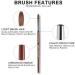 Alexnailart Kolinsky Sable Acrylic Nail Brush with Red Wooden Handle - Size 6 - Buy Online on SooperMarket.com