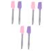 Minkissy 6 STK spatula made of silicone wax silicone spatula Small wax Applicator WachStift made of silicone spatula for applying silicone wax body hard wax tools