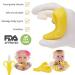 Organic BPA-Free Banana Teether for Baby Teething Relief | Soft Silicone Baby Toothbrush Toy | Soothes Sore Gums | Oral Hygiene for Infants & Toddlers - Buy Online on SooperMarket.com