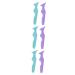 Baluue 6 Pcs Silicone Beauty Ruler Eyeliner Stencils Tool Make up Stencils Lash Applicator
