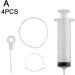 Refrigerator Drain Clean Brush Wash Brush Suction Syringe Hose Fridge Cleaner Dredge Tool Stick Drain Kit 1.5m Fridge Hole White 6pcs - Buy Online on SooperMarket.com
