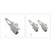 JSGHGDF Metallic Shape Hair Clip Spring Hair Clip for Woman Taking Photo Shopping Travel n-slip 1 pair - Buy Online on SooperMarket.com