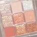 Lovelycat 9 Colors Glitter Eyeshadow Makeup Palette Matte High Pigmented Colorful Creamy Texture Eye Shadow Powder Natural Waterproof Long Lasting Eyeshadow Powder Cosmetics (orange)