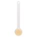 White Ergonomic Body Scrubber with Hanging Hole - Ideal for Hotels, Bathrooms, and Toilets - Buy Online on SooperMarket.com