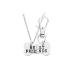 Best Friend Christmas Gifts Dog Bone Necklace Keychain Set for Dog Human Jewelry Set Pet Owner Birthday Friendship Gifts silver