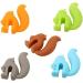 5 pcs Cute Squirrel Shape Silicone Tea Bag Holder Cup Squirrel Drink Markers Tea Bag Holder for Cup Hanging Tool Mug Candy Colors Gift Set - Buy Online on SooperMarket.com