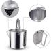 1.2L Outdoor Steel Kettle - Portable Coffee Pot Teapot for Camping Trips - Buy Online on SooperMarket.com