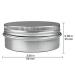 24 Pack 2 Oz Screw Top Aluminum Tin Cans for Lip Balm, Cosmetics & Candles - Metal Storage Jars with Screw Cap for Makeup, Salve & Tea - Buy Online on SooperMarket.com