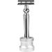 Silver Circle Zinc Alloy Safety Razor Stand for Bathroom and Shower Room - Buy Online on SooperMarket.com