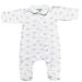 Magnet Mouse: Original Magic Mouse Sleepsuit Cotton Onesie with magnetic fastenings (no fiddly poppers or buttons) Mousey Grey One Size