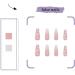 Gradient Pink Cloud Rhinestone Long Coffin False Nails - 24PCS Full Cover Press on Nails for Party, Prom, Women Style - Shop Now! - Buy Online on SooperMarket.com