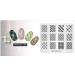 Alexnailart Nail Art Stamping Templates - Lines Lattice Design (FA006) - Buy Online on SooperMarket.com