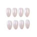 Pink Press on French Medium Coffin Fake Nails 24PCS - Glossy Wedding Party Acrylic Ballerina False Nails for Women & Teen Girls (Pearl Pink) - Buy Online on SooperMarket.com