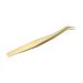 Emeda Gold Volume Tweezers - Precision Curved Pointed Stainless Steel Eyelash Extension Tweezers for 3D-6D Volume - Perfect for False Lash Applications - Buy Online on SooperMarket.com