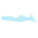 Mikinona 2pcs Silicone Beauty Ruler Blue Mascara Eyeshadow Auxiliary Guard Pads Eyeliner Makeup Bag for