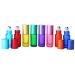 8pcs 5ml Colorful Frosted Roll on Bottles - Refillable Glass Roller Ball Containers for Essential Oils - Aromatherapy Massage Roller Bottles with Stainless Steel Ball + Bonus Dropper - Buy Online on SooperMarket.com
