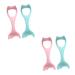 Mipcase 4 Pcs Mascara Brush Silicone Eyeliner Aid Tools Women Silicone Eyeliner Aid Eyeliner Eyeliner Pencil Eyeliner Applicator Tool Girl Makeup Brush Make up