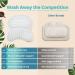 Spa Comfort Bath Pillow for Ultimate Relaxation | Back and Neck Support | Portable and Washable | 3D Air Mesh Technology | White - Buy Online on SooperMarket.com