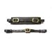 PS Horse Articles Noseband padded with soft leather plus chin strap in set Color brown with gold fitting
