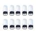 1cm Heavy Duty Metal Suspender Clips Braces Clips Holder Mitten Gallus Clamp Pack of 10 pcs Silver