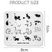 KADS Stamping Plates Animal Cute Manicure Template - Nail Art Image Stamp Tool - Buy Online on SooperMarket.com