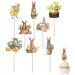 Easter Cake Toppers - 8PCS Easter Cupcake Toppers Decorations Easter Rabbit Cupcake Picks Easter Egg Cake Decoration Picks Happy Easter Cupcake Toppers Easter Party Decorations - Buy Online on SooperMarket.com