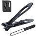 Nail Clipper Set Thick Toenail & Fingernail Cutter With Wide Jaw Opening Stainless Steel Nail File Ingrown Manicure Pedicure Kit For Men & Women Black - Buy Online on SooperMarket.com