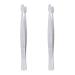 Mipcase 2 Pcs Small Tweezers Layering Insect 11*1cmx2pcs Silverx2pcs